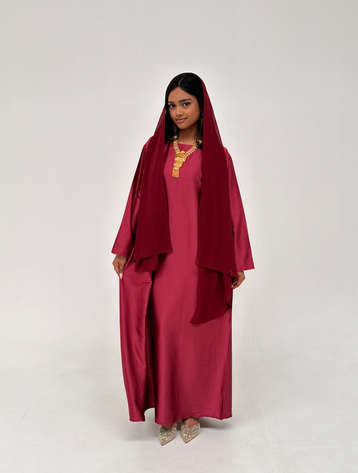 Sahar Dress - Ruby