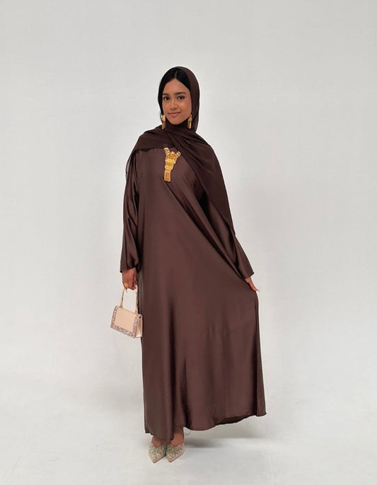 Sahar Dress - Chestnut