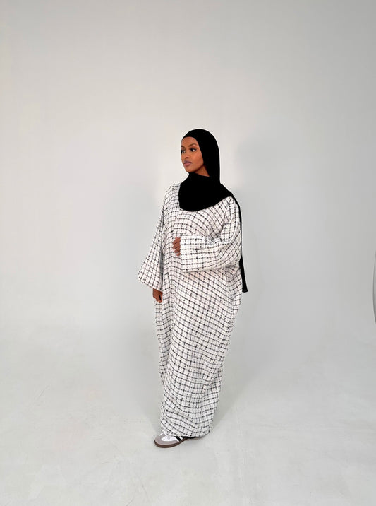 Karima Abaya Coat - White