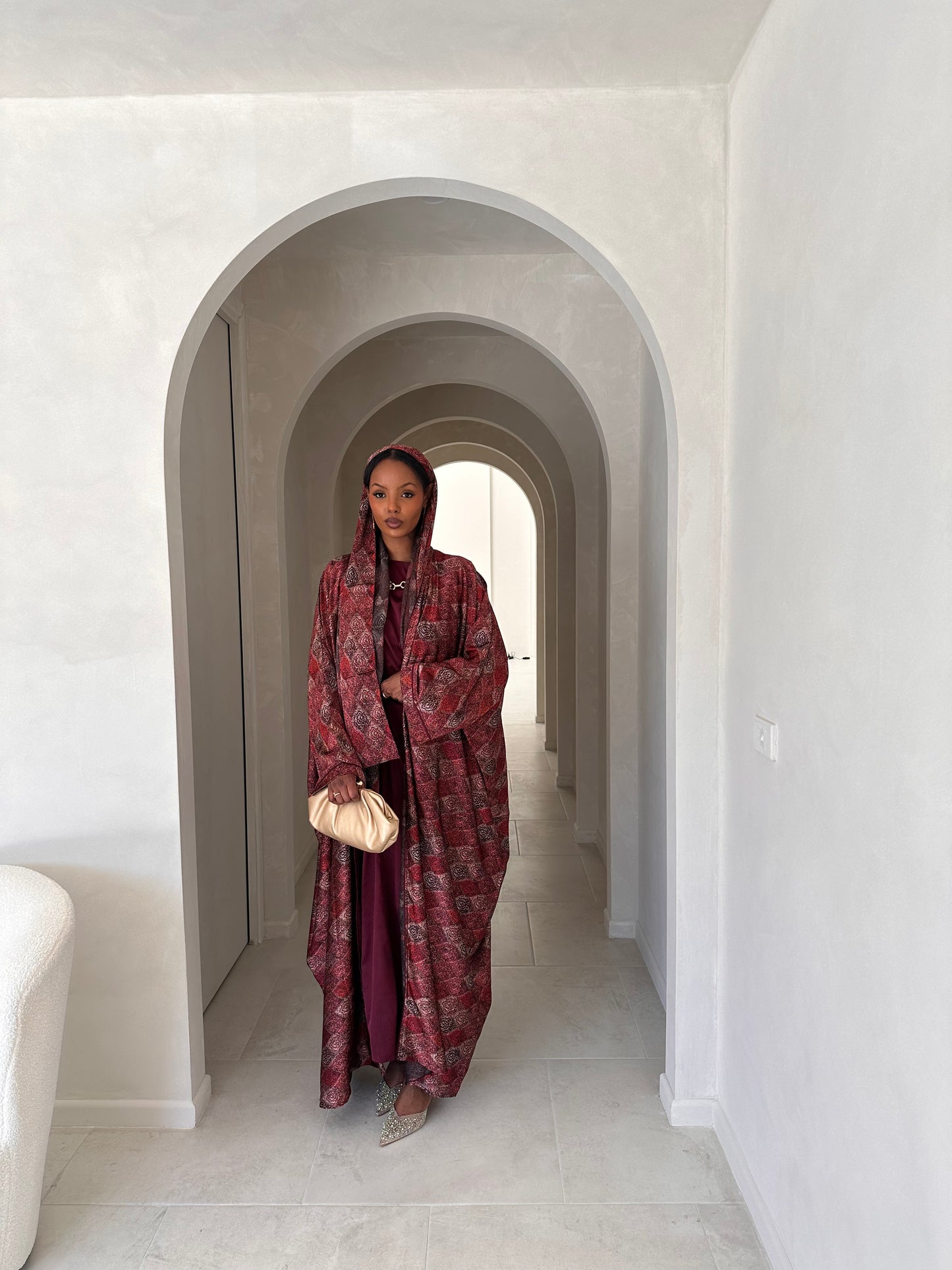 Amani Abaya - Maroon