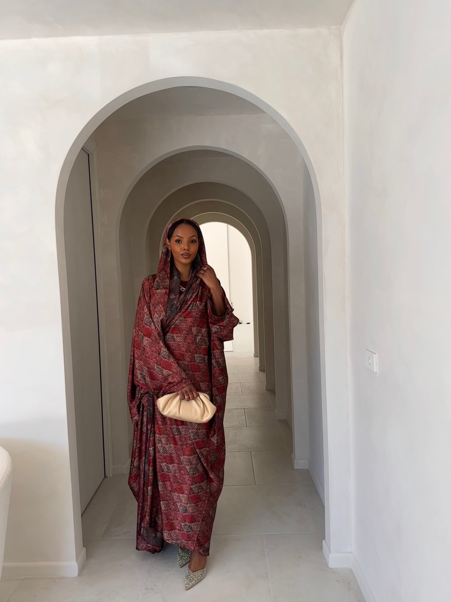Amani Abaya - Maroon