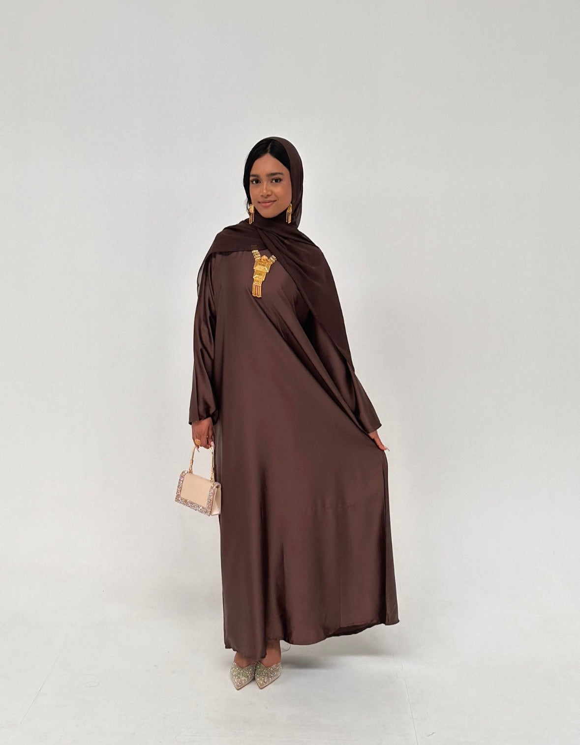 Sahar Dress - Chestnut